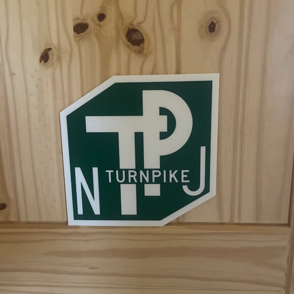 New Jersey Turnpike Road Sign - Picture 1 of 2